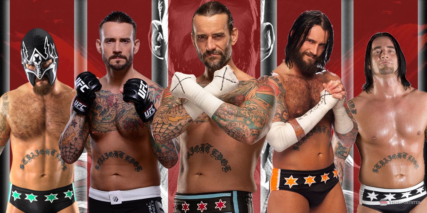Every Look Of CM Punk's Wrestling Career, Ranked Worst To Best