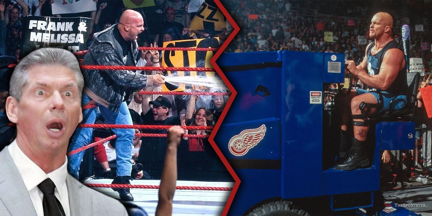WWE 10 Untold Stories About Stone Cold Steve Austin's Most Memorable Stunts Featured Image