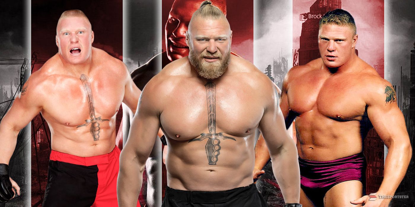 Every Look Of Brock Lesnar's Wrestling Career, Ranked Worst To Best