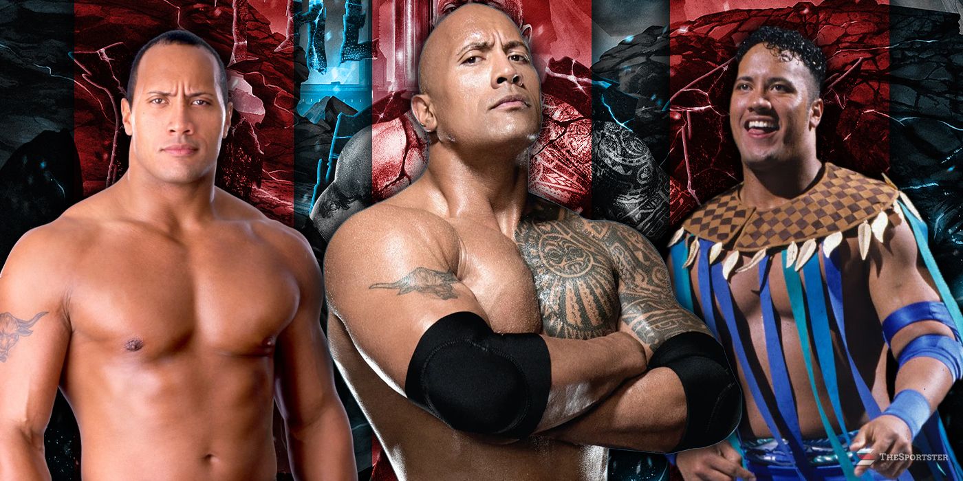 Every Look Of The Rock's Wrestling Career, Ranked Worst To Best Featured Image