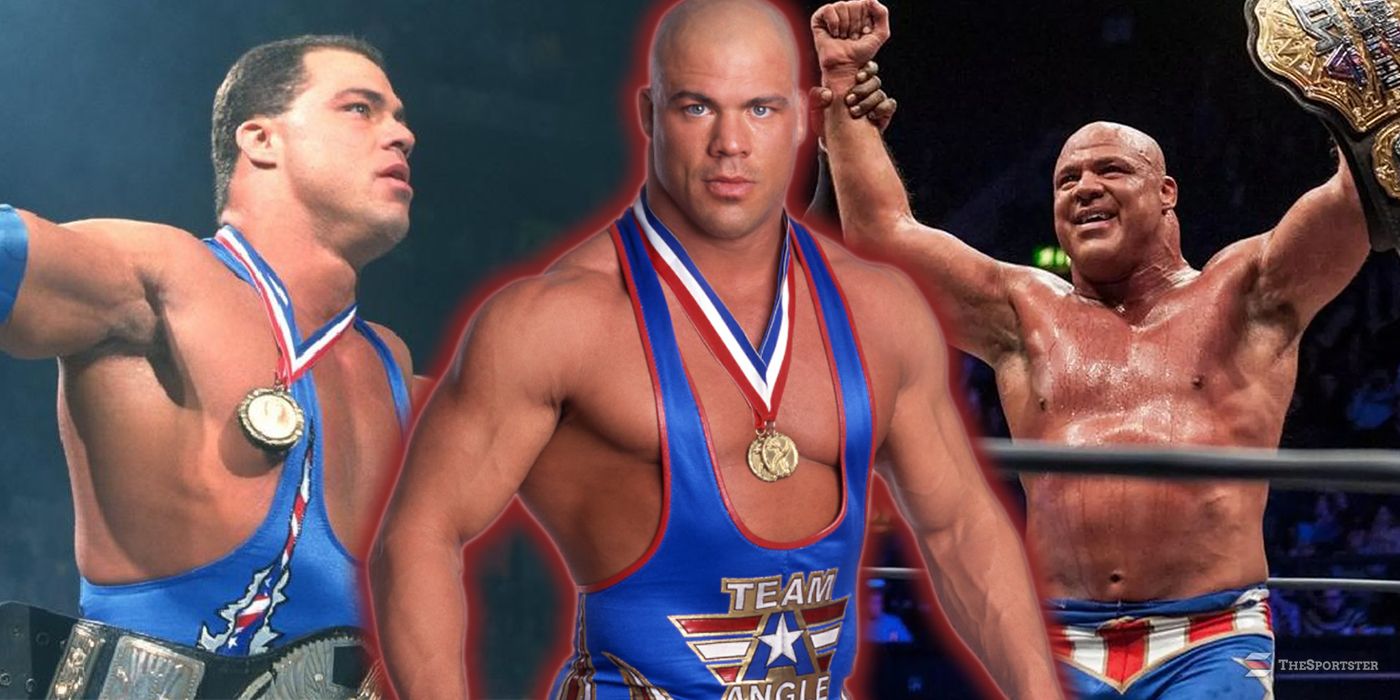 Every Look Of Kurt Angle's Wrestling Career, Ranked Worst To Best Featured Image