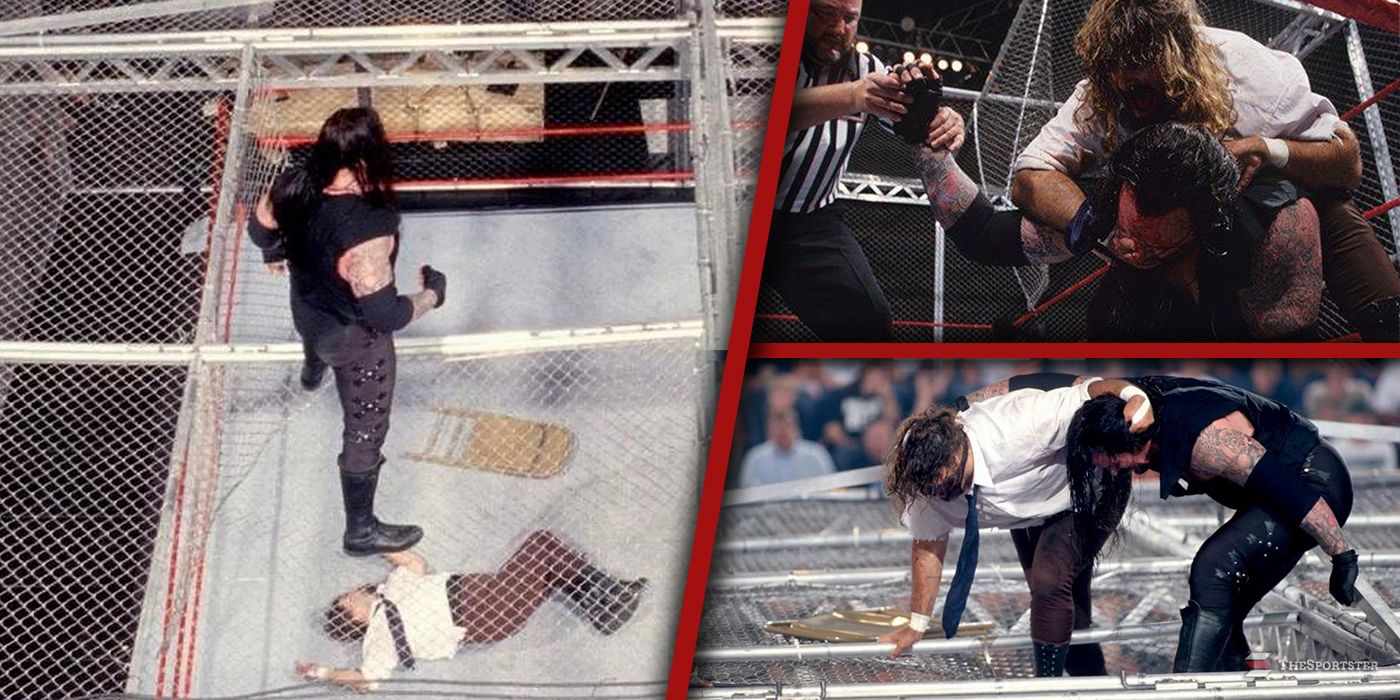 10 Biggest Behind-The-Scenes Stories From Undertaker & Mick Foley's Hell In A Cell Match