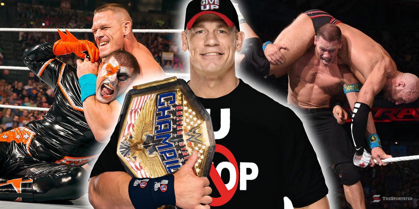 John Cena as the United States Champion in matches with Stardust and Cesaro